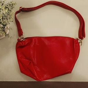 Red leather bag (no name)